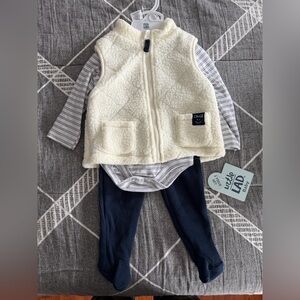 Little Lad Baby Vest Outfit Set